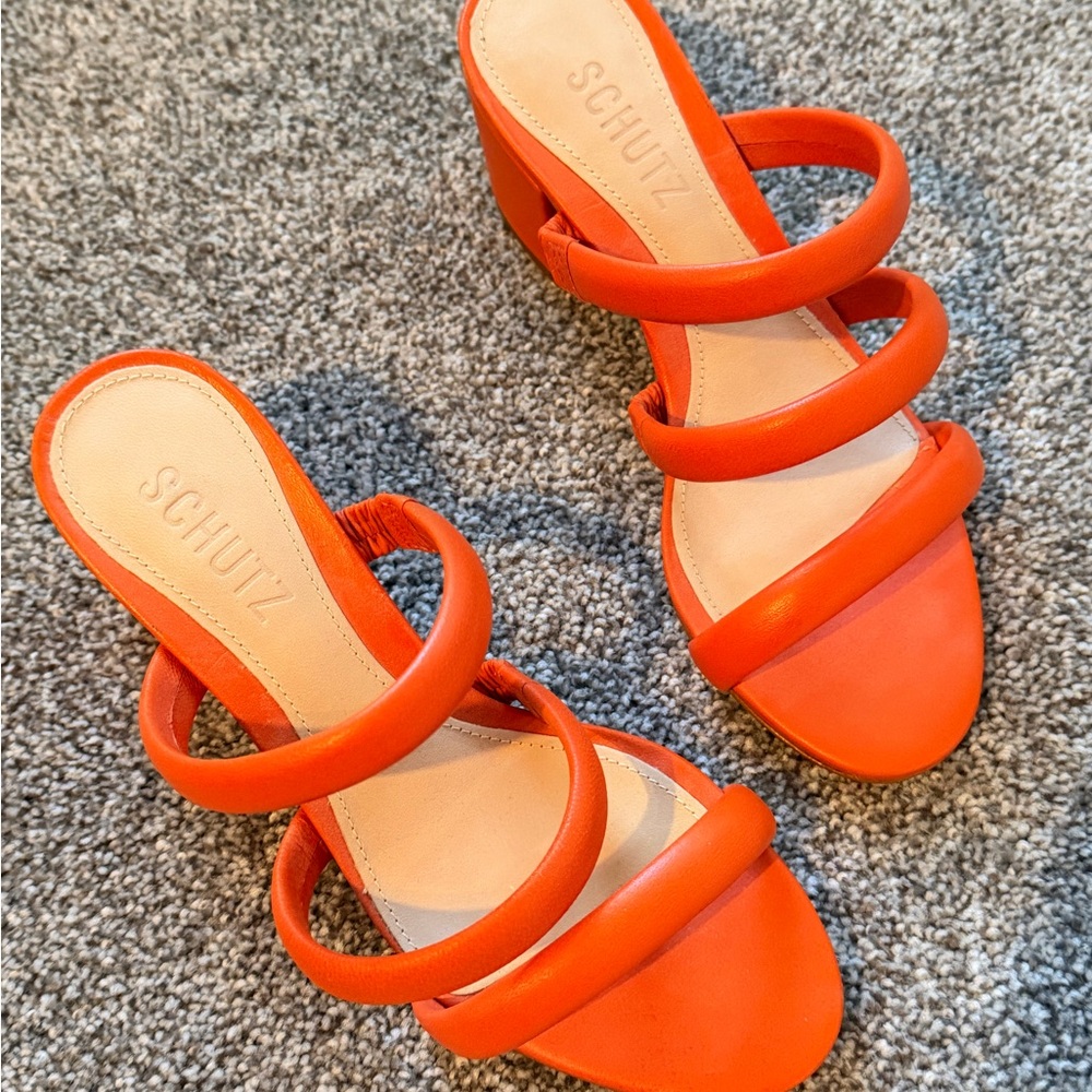 SCHUTZ Women's Bold Orange Heels